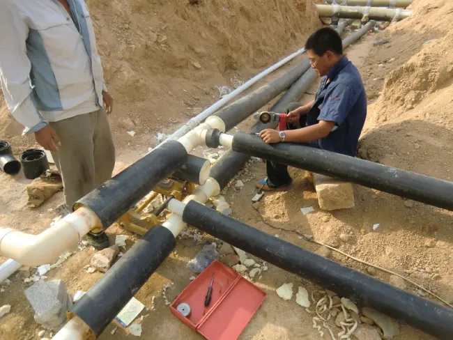 Pert Fiber-Reinforced Flexible / Rigid PU Insulated Pipe Integrated Production Line