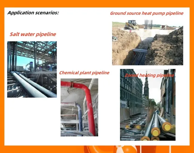 Pert Fiber-Reinforced Flexible / Rigid PU Insulated Pipe Integrated Production Line