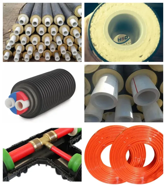Pert Fiber-Reinforced Flexible / Rigid PU Insulated Pipe Integrated Production Line
