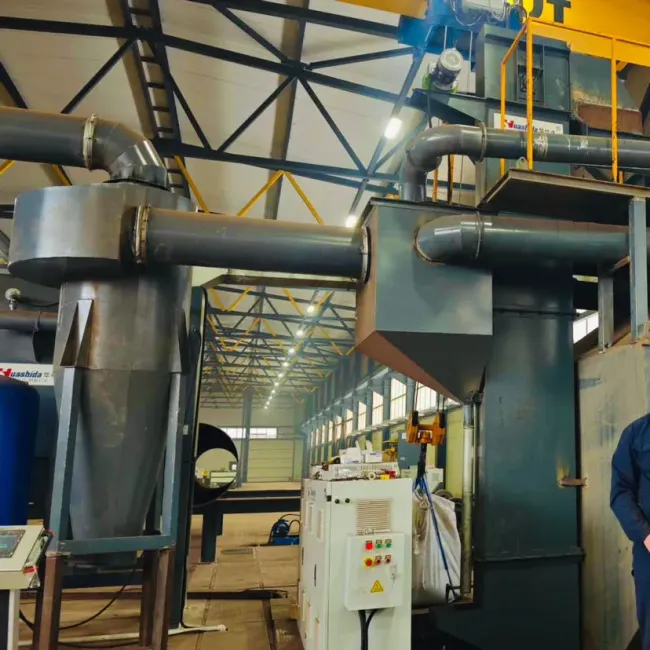Blasting Deruster for Steel Pipe and Coated Pipe and Internal Fbe Coating Line