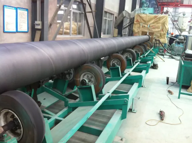 Close-up of rust-blasting system components