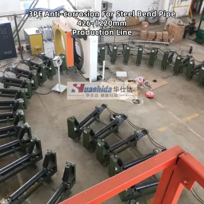 Large Diameter Bend Pipe Adhesive Epoxy Anti-Corrosion Coating Machinery