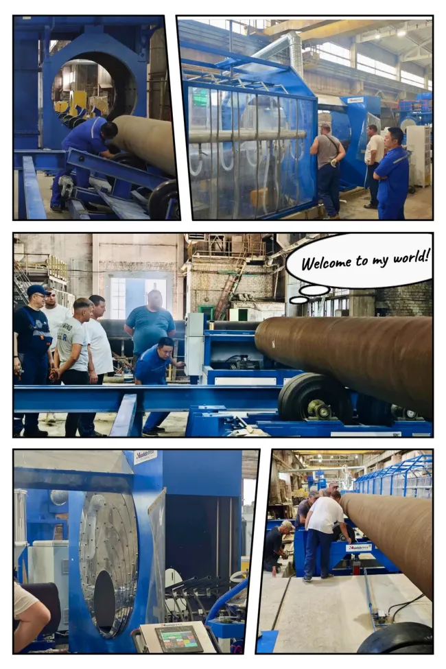 Large Diameter Bend Pipe Adhesive Epoxy Anti-Corrosion Coating Machinery