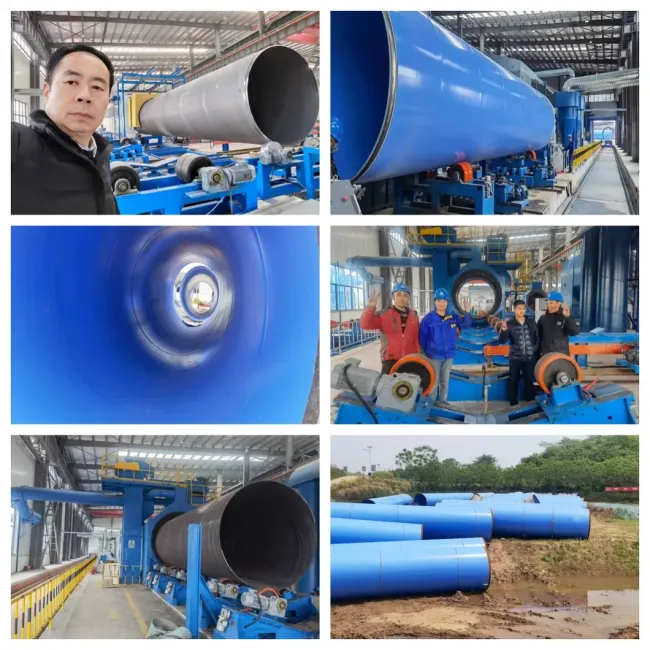 Fbe Coating Machinery for Steel Pipe Internal/External Shot Blasting and 3lpe/5lpp Pipeline Coating