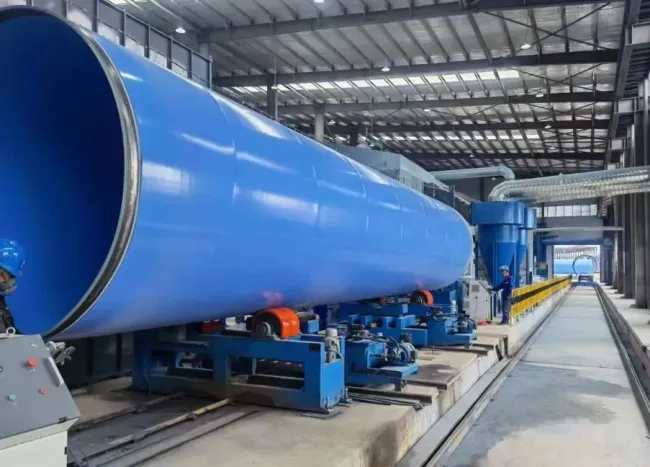 Fbe Coating Machinery for Steel Pipe Internal/External Shot Blasting and 3lpe/5lpp Pipeline Coating