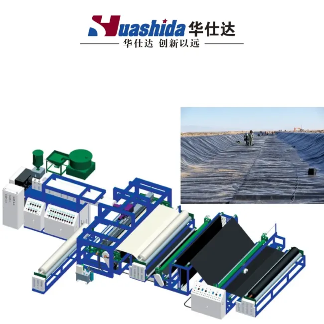 PVC/PP/PE/EVA/Pet 3-8m Engineering Construction Plastic Geomembrane Film Waterproof Coiled Material Extrusion Production Line