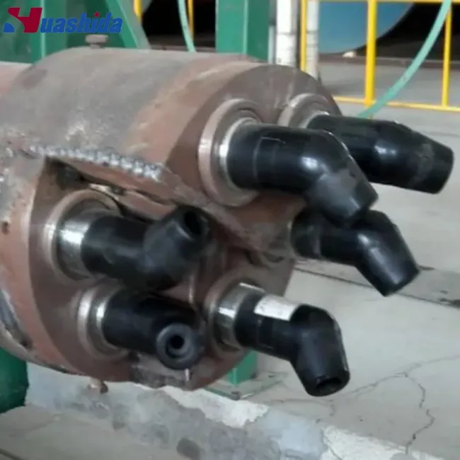 Steel Pipe Inner Wall Sand Blasting Rust Removal Production Line