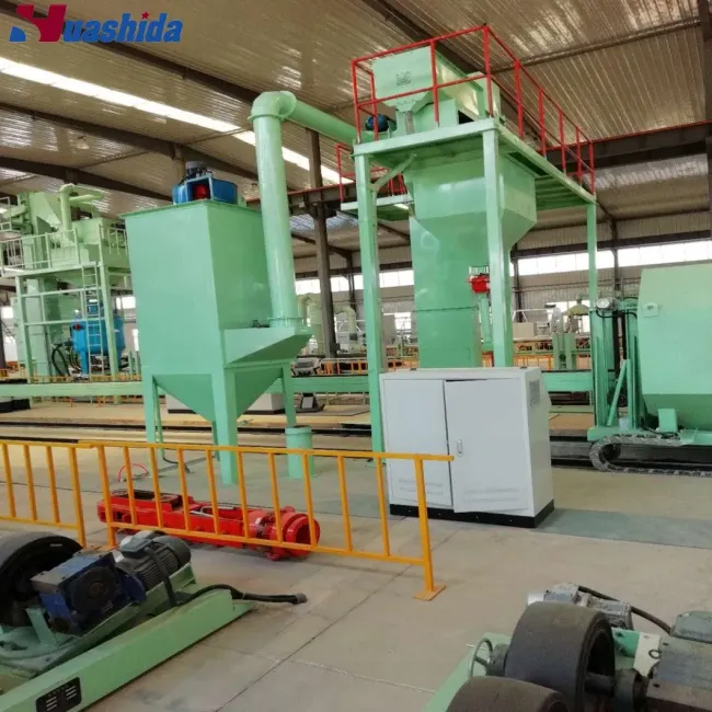 Steel Pipe Inner Wall Sand Blasting Rust Removal Production Line