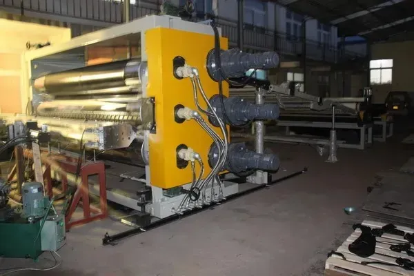 HDPE Geomembrane Film Extrusion Line / Waterproofing Coiled Extruder Machine Line for Agriculture Reservoir, artificial Lake