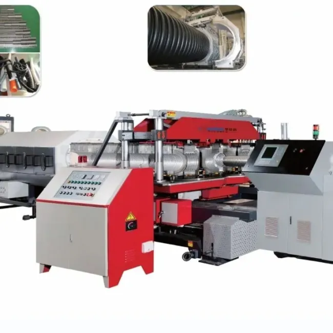 High-Speed Water-Cooled Double Wall Corrugated Pipe Production Line Machine for Drainage Water