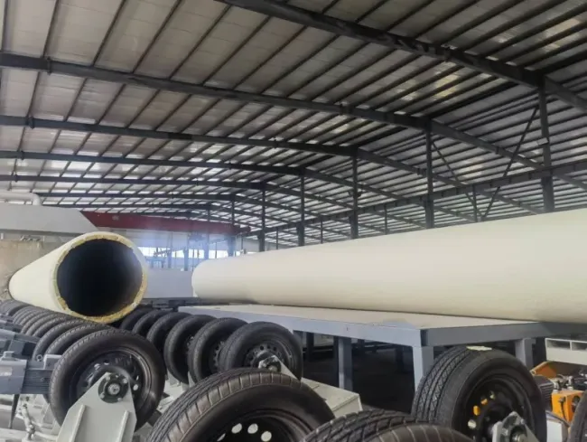 Rigid Polyurethane Spraying Polyethylene Winding Insulating Pipes Production Line