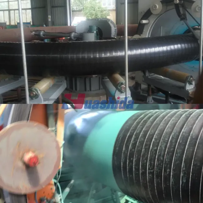 Bend Pipe 3PE 3lpe Coating Line with Shot Blasting Systems and Epoxy Coated