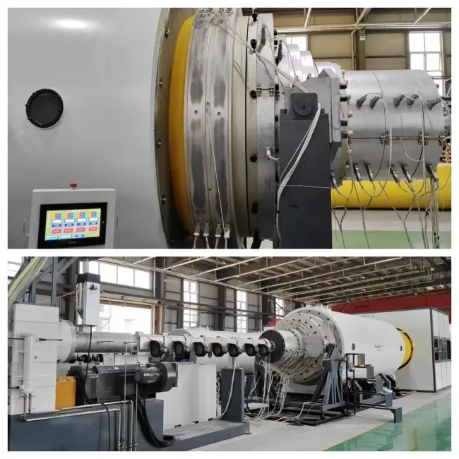 HDPE Plastic Jacket Pipe Pre-Insulated Pipe Production Equipment Polyurethane Foam Platform