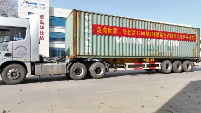 HDPE Plastic Jacket Pipe Pre-Insulated Pipe Production Equipment Polyurethane Foam Platform