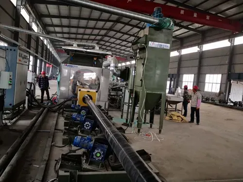 Small-Diameter Steel Pipe 2ple Anti-Corrosion Spray-Wound Steel Pipe Production Line Equipment