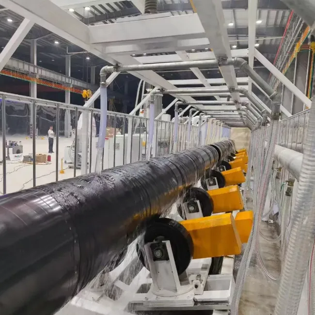Steel Pipe 3lpe External Coating and Internal Epoxy Coating Line for Pipeline