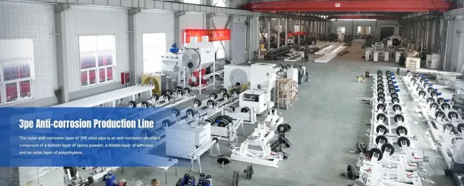 3PE Coating Production Line for Steel Pipes in Oil, Gas, and Water Infrastructure