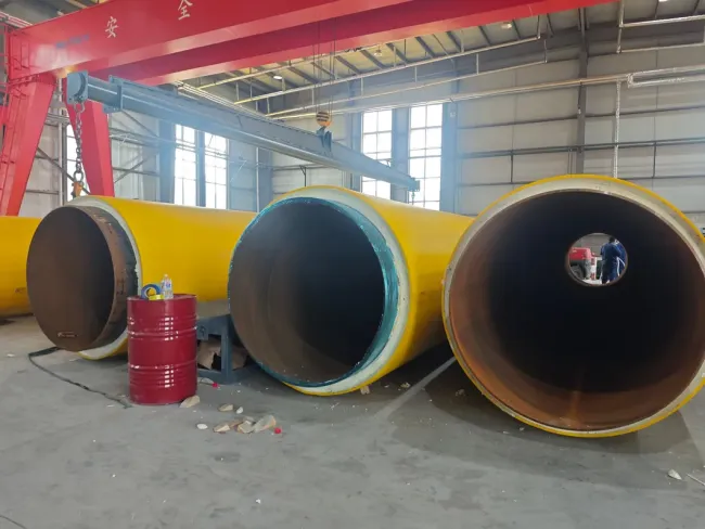 HDPE Jacket PU Foam Insulated Pipe Production Line Manufacture