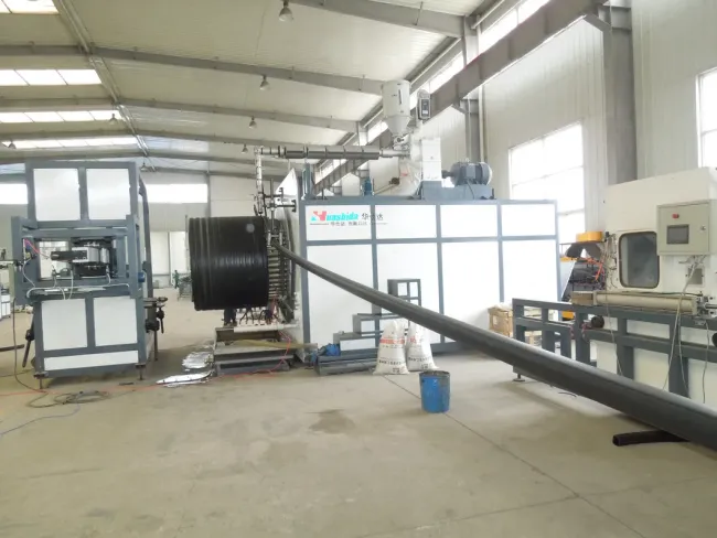 HDPE Structured Wall Pipe Extrusion Line High Density Polyethylene Black Big Diameter (I-Beam Structure) for Drainage