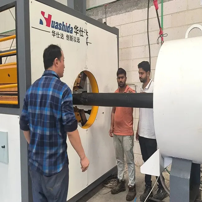 HDPE Outer Jacket Pipe Extrusion Line for PU Pre-Insulated Pipe with Vacuum Calibration
