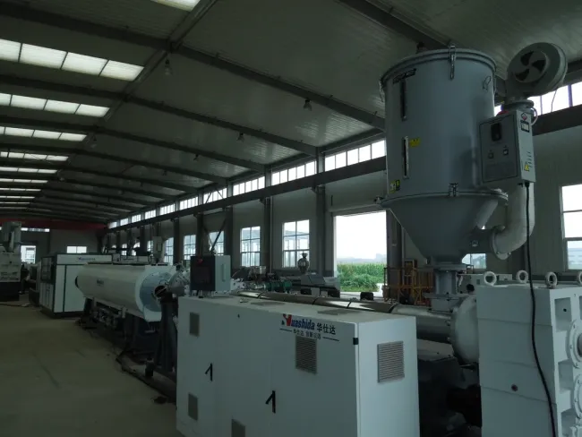 Efficient HDPE Solid Pressure Water Supply Pipe Extrusion Line with Single Screw Extruder