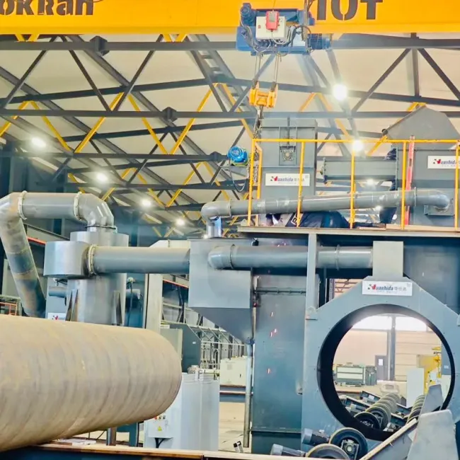 Integrated Steel Pipe Cleaning 3lpe & Fbe Coating Production Line