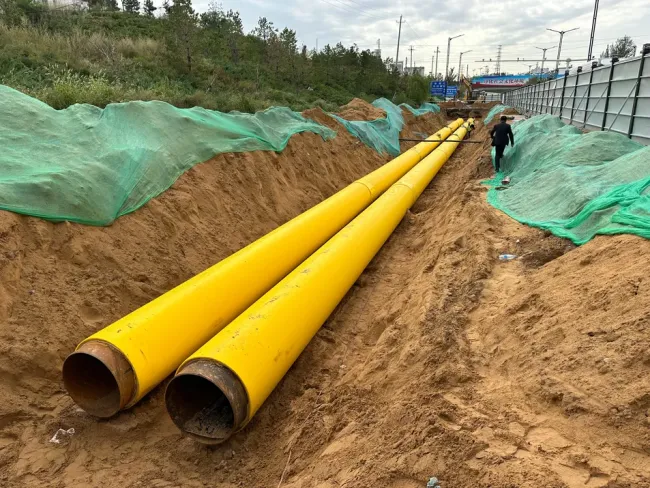 Automatic PU Foam Pre-Insulated Pipe Line with HDPE Jacket Extruder