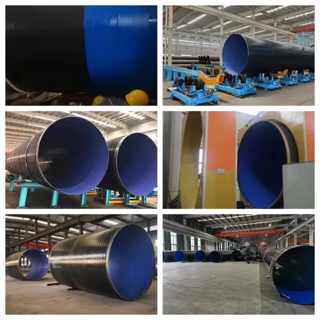 Steel Pipe Internal & External Fbe Coating Production Line with Shot Blasting for Anti-Corrosion