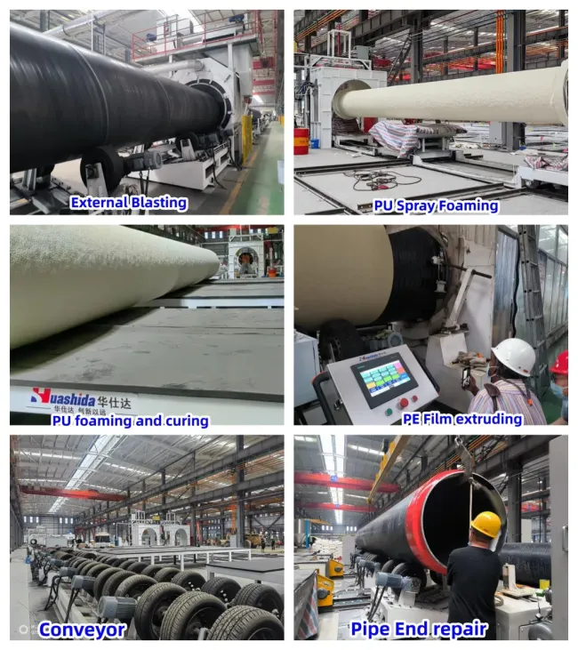 Polyurethane Spray Coating Equipment for Steel Pipe 508-1620mm