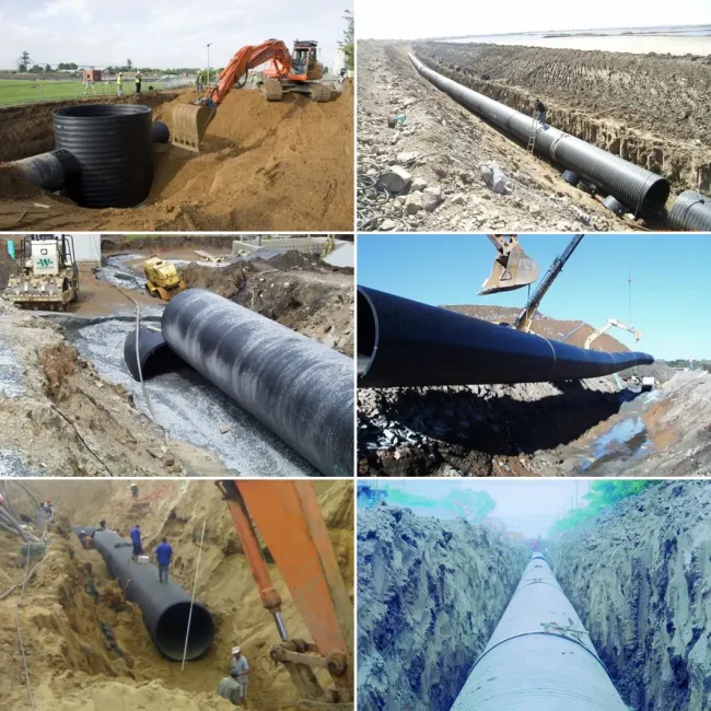 HDPE Hollow Structured Wall Winding Pipe Production Machine