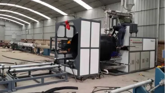 High-Strength HDPE/PP Double Wall Corrugated Pipe Production Line