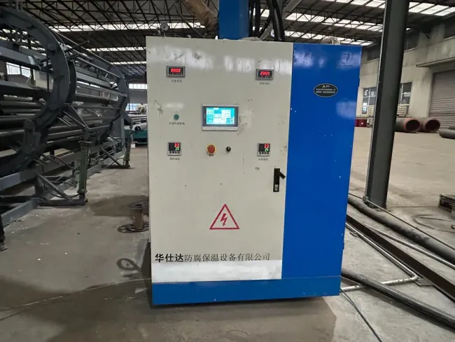 HDPE Outer Protective Jacket Extrusion Machine for District Heating Pipeline