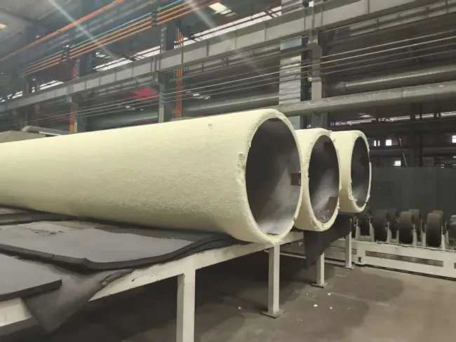PU Spray Foaming HDPE Winding Pre-Insulated Pipe Production Line