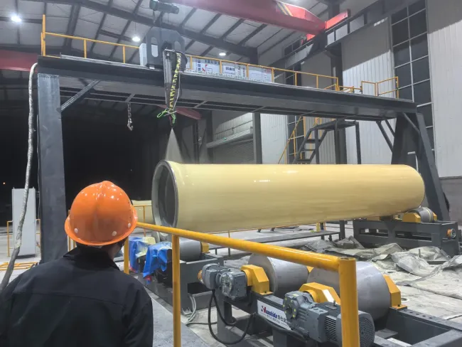 PU Spray Foaming HDPE Winding Pre-Insulated Pipe Production Line
