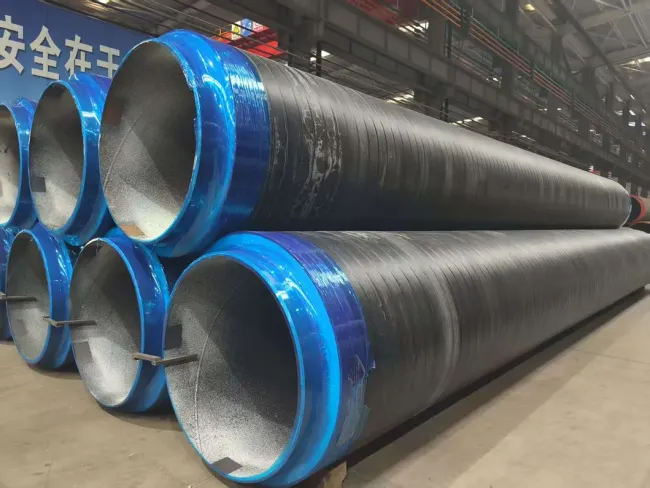 PU Spray Foaming HDPE Winding Pre-Insulated Pipe Production Line