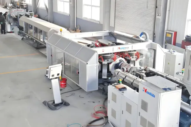 High Speed HDPE Double Wall Corrugated Pipe Making Machine