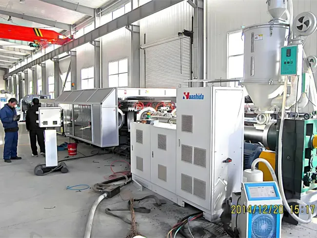 High Speed HDPE Double Wall Corrugated Pipe Making Machine