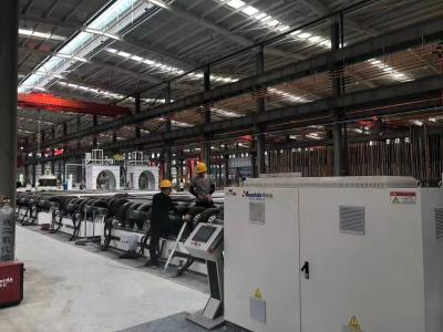 China Máquina de fabricación de tuberías de solución de acero pre-aislada de espuma de pulverización de poliuretano automática en venta