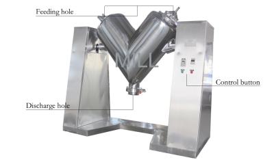 China Mistura farmacêutica do pó da máquina de mistura do misturador do pó da eficiência elevada V à venda