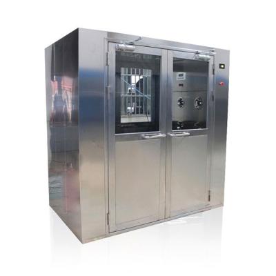 China Double Door Dedusting 1.5KW Cleanroom Air Shower With HEPA Filter for sale