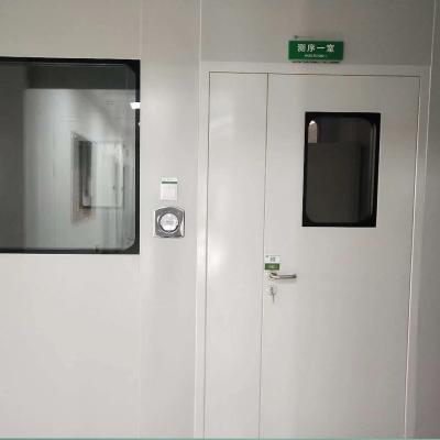 Китай Застекленная двойником ужесточатая дверь чистой комнаты стеклянного окна взгляда воздухонепроницаемая продается