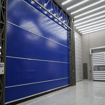 China Stacked Flexible Fabric Hangar Doors 3000x3000mm For Cleanroom for sale