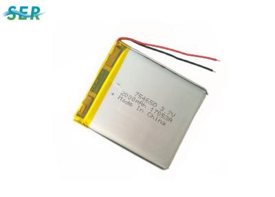 中国 Bluetoothのヘッドホーンのリチウム ポリマーLipo電池、3 7v李ポリマー電池2000mAh 754650 販売のため
