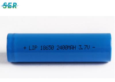 China Stable Safe Lithium Ion AA Battery , 18650 Lithium Ion Rechargeable Cell 3.7V 2400mah for sale