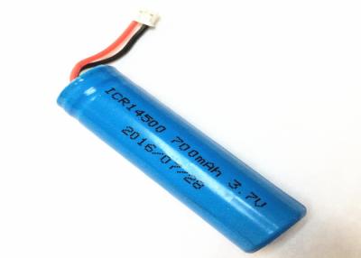 China 750mAh 3.7 Volt Lithium Ion Battery 14500 Pointed Li - Ion Cell For Electric Toy for sale