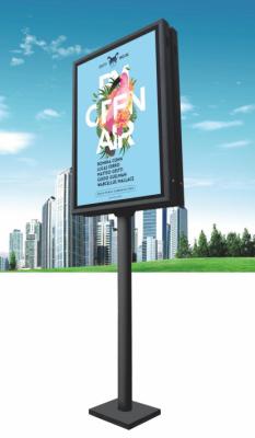 China Pole Mounted LED Digital Signage Display Iron Cabint LED Digital Display Screens for sale
