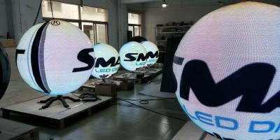 China IP33 Waterproof LED Sphere Display 1/16 Scan 0.8m 1m 1.2m Ball Diameter for sale