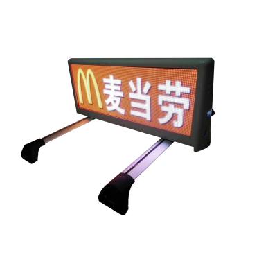 China Outdoor Two Side Taxi LED Mobile Billboard IP65 Waterproof P3.33 960mm*320mm Wifi Control for sale