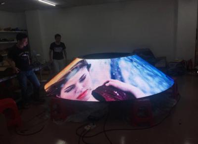 China Cone Display Full Color P2.5 Rectangular LED Sphere Display Right Angle Video Playing for sale