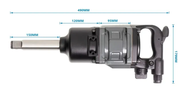 Tr-535 1 Inch Air Impact Wrench Fast and Accurate Pneumatic Impact Wrench Heavy Duty Professional Industrial